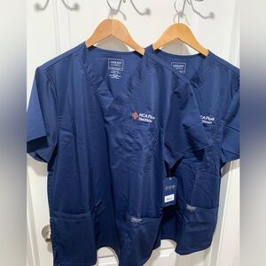 Cherokee Men's Navy Blue Scrubs set of Two